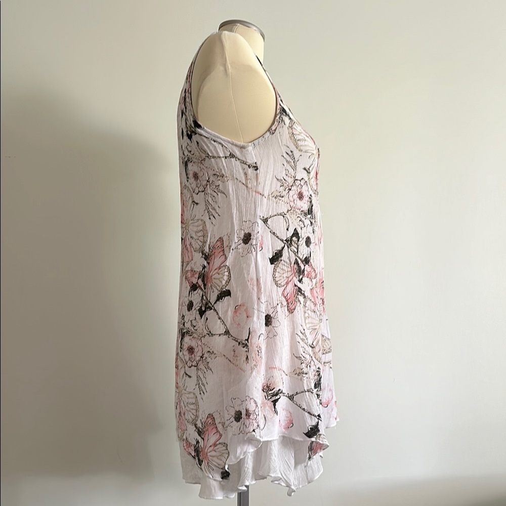 Floral Sleeveless Tunic Top - Picture 6 of 9